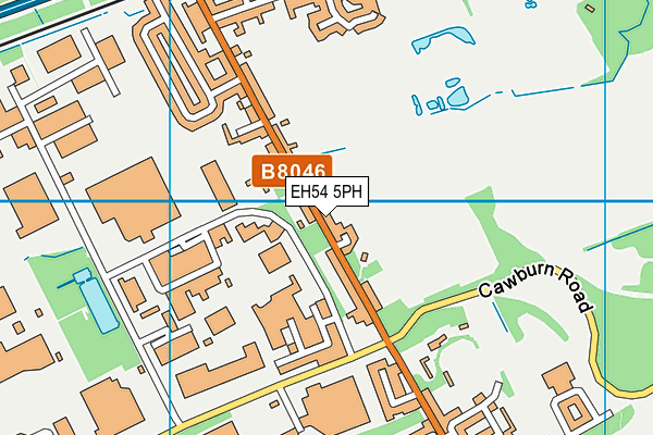 EH54 5PH map - OS VectorMap District (Ordnance Survey)