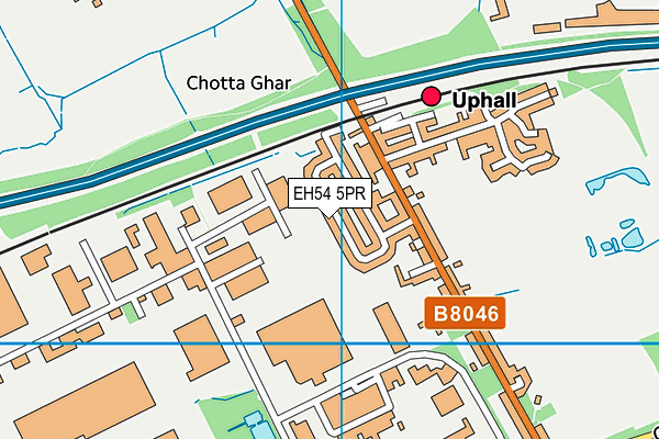 EH54 5PR map - OS VectorMap District (Ordnance Survey)