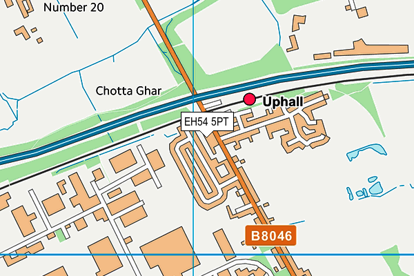 EH54 5PT map - OS VectorMap District (Ordnance Survey)