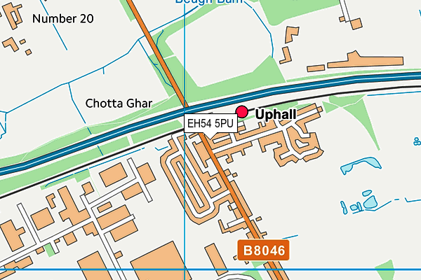 EH54 5PU map - OS VectorMap District (Ordnance Survey)