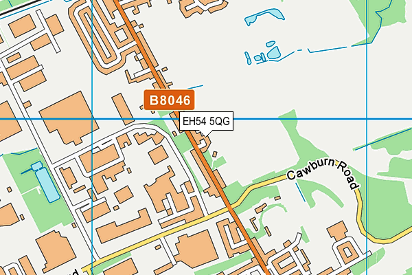 EH54 5QG map - OS VectorMap District (Ordnance Survey)