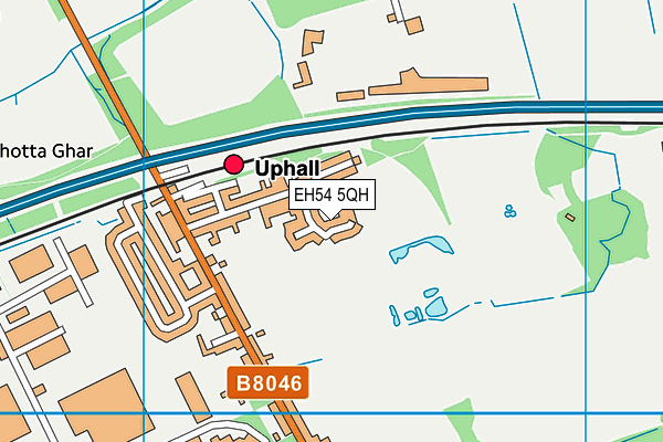 EH54 5QH map - OS VectorMap District (Ordnance Survey)