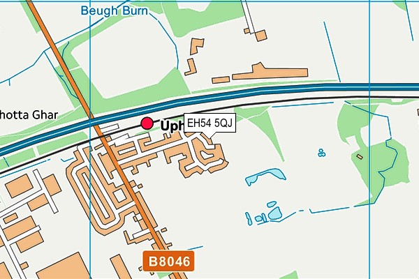 EH54 5QJ map - OS VectorMap District (Ordnance Survey)