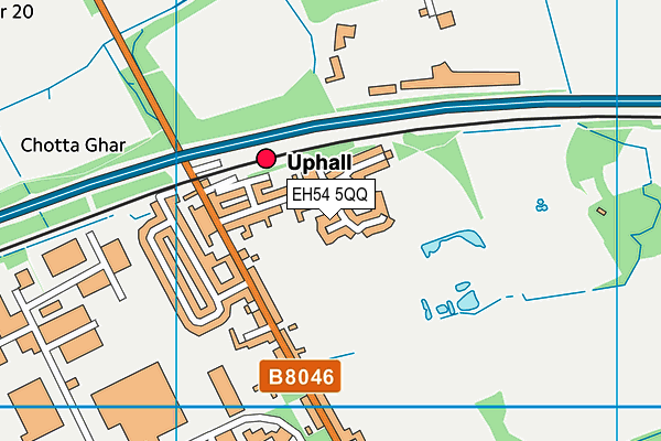 EH54 5QQ map - OS VectorMap District (Ordnance Survey)