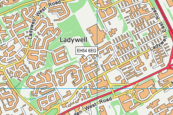 EH54 6EG map - OS VectorMap District (Ordnance Survey)