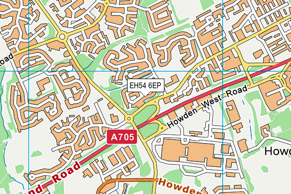 EH54 6EP map - OS VectorMap District (Ordnance Survey)