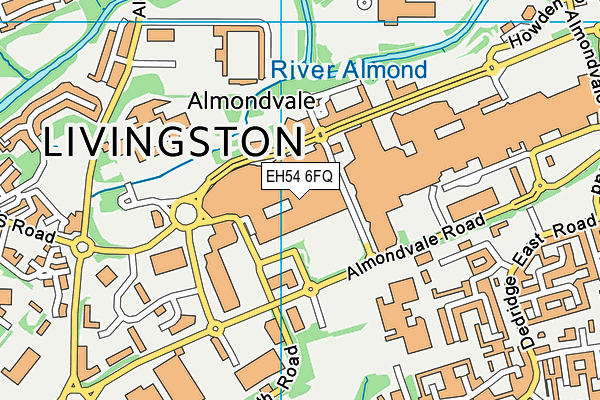 EH54 6FQ map - OS VectorMap District (Ordnance Survey)