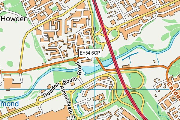 EH54 6GP map - OS VectorMap District (Ordnance Survey)