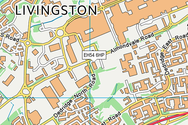 EH54 6HP map - OS VectorMap District (Ordnance Survey)