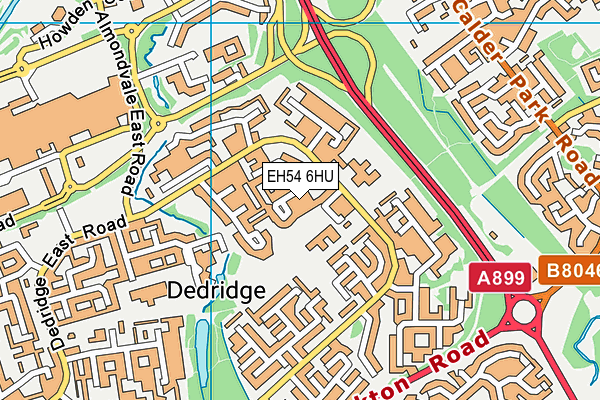 EH54 6HU map - OS VectorMap District (Ordnance Survey)