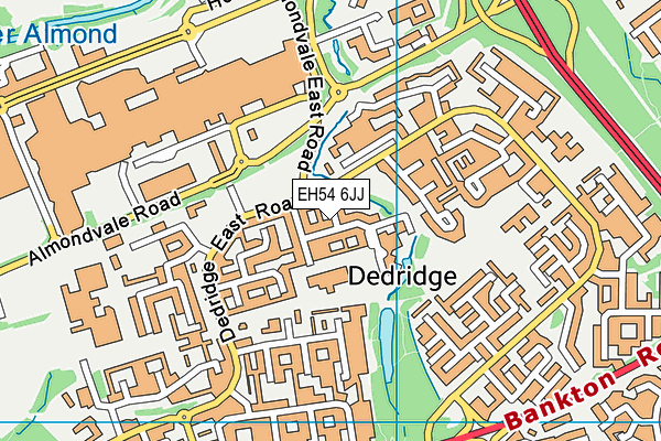 EH54 6JJ map - OS VectorMap District (Ordnance Survey)