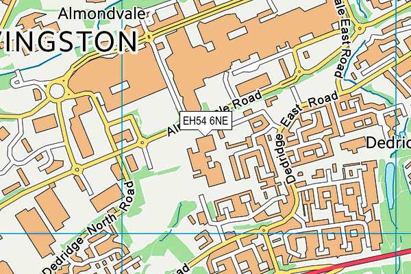 EH54 6NE map - OS VectorMap District (Ordnance Survey)