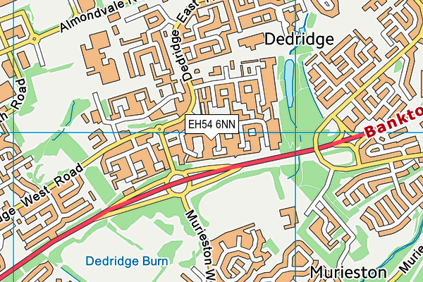 EH54 6NN map - OS VectorMap District (Ordnance Survey)