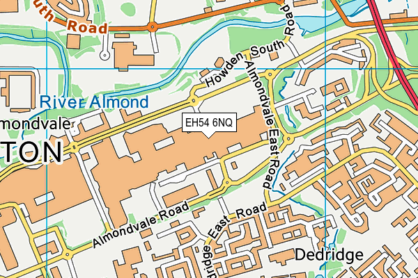 EH54 6NQ map - OS VectorMap District (Ordnance Survey)