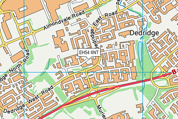 EH54 6NT map - OS VectorMap District (Ordnance Survey)