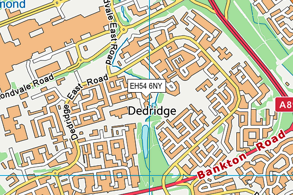 EH54 6NY map - OS VectorMap District (Ordnance Survey)