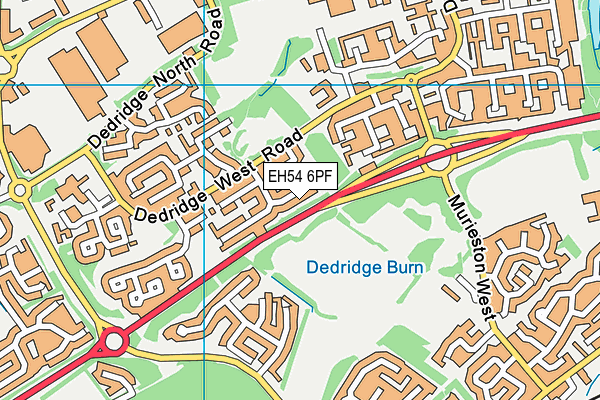 EH54 6PF map - OS VectorMap District (Ordnance Survey)