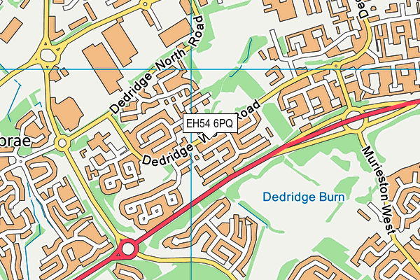 EH54 6PQ map - OS VectorMap District (Ordnance Survey)