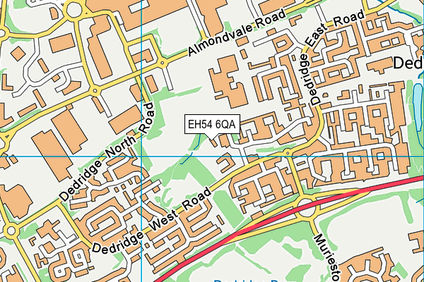 EH54 6QA map - OS VectorMap District (Ordnance Survey)