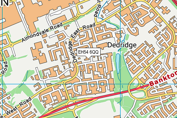 EH54 6QQ map - OS VectorMap District (Ordnance Survey)