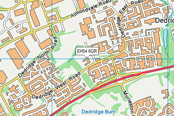 EH54 6QR map - OS VectorMap District (Ordnance Survey)