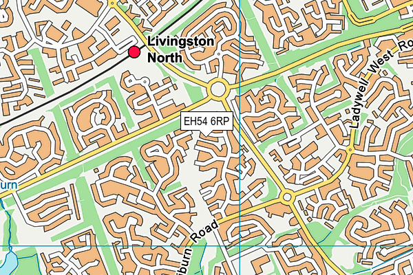 EH54 6RP map - OS VectorMap District (Ordnance Survey)