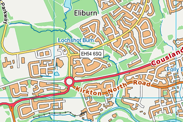 EH54 6SQ map - OS VectorMap District (Ordnance Survey)