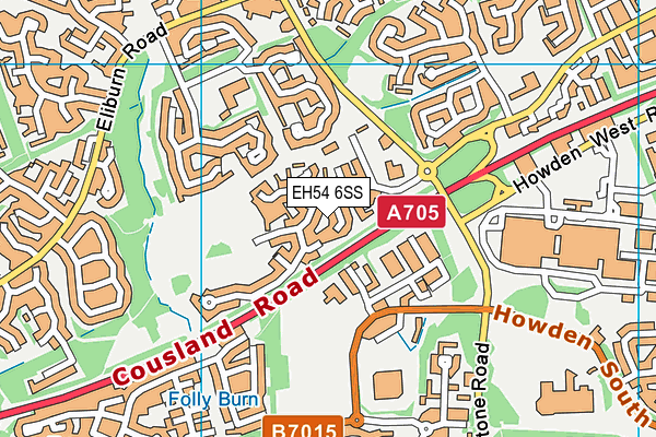 EH54 6SS map - OS VectorMap District (Ordnance Survey)