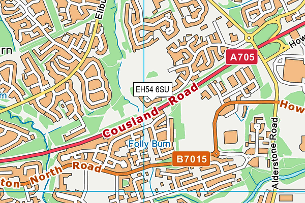 EH54 6SU map - OS VectorMap District (Ordnance Survey)