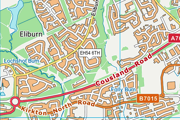 EH54 6TH map - OS VectorMap District (Ordnance Survey)