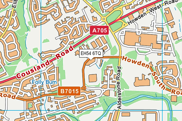 EH54 6TQ map - OS VectorMap District (Ordnance Survey)