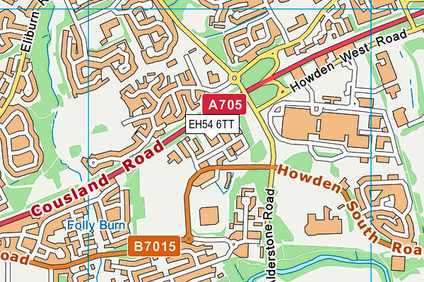 EH54 6TT map - OS VectorMap District (Ordnance Survey)