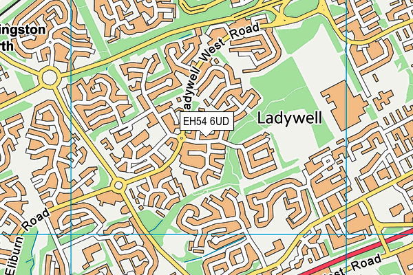 EH54 6UD map - OS VectorMap District (Ordnance Survey)