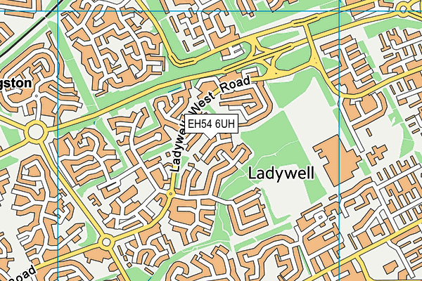 EH54 6UH map - OS VectorMap District (Ordnance Survey)