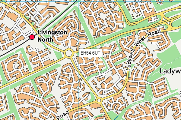 EH54 6UT map - OS VectorMap District (Ordnance Survey)