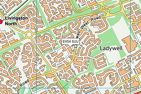 EH54 6UU map - OS VectorMap District (Ordnance Survey)