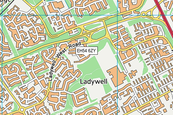 EH54 6ZY map - OS VectorMap District (Ordnance Survey)