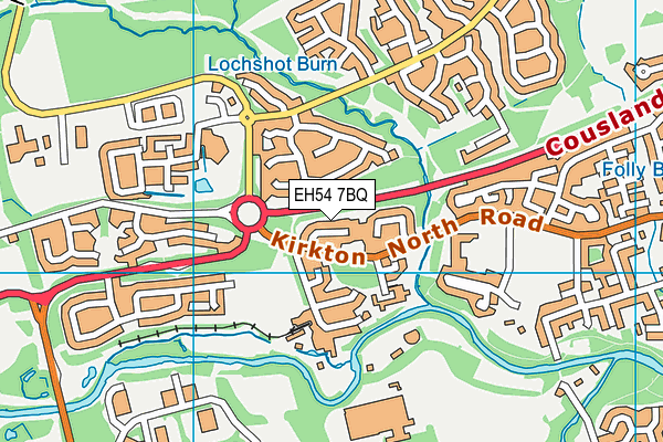 EH54 7BQ map - OS VectorMap District (Ordnance Survey)