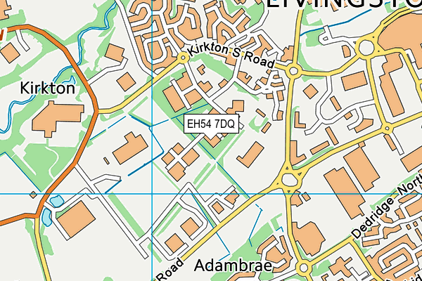 EH54 7DQ map - OS VectorMap District (Ordnance Survey)