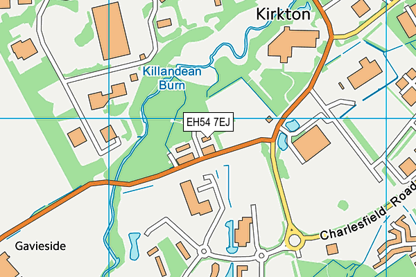 EH54 7EJ map - OS VectorMap District (Ordnance Survey)