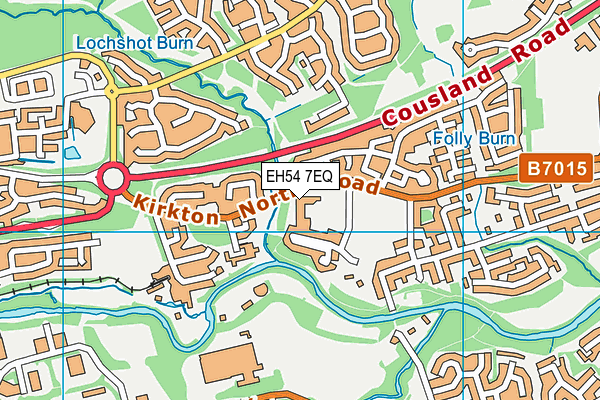 EH54 7EQ map - OS VectorMap District (Ordnance Survey)