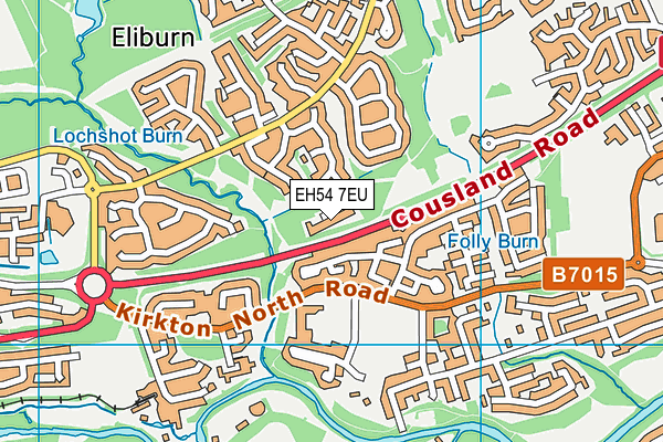 EH54 7EU map - OS VectorMap District (Ordnance Survey)