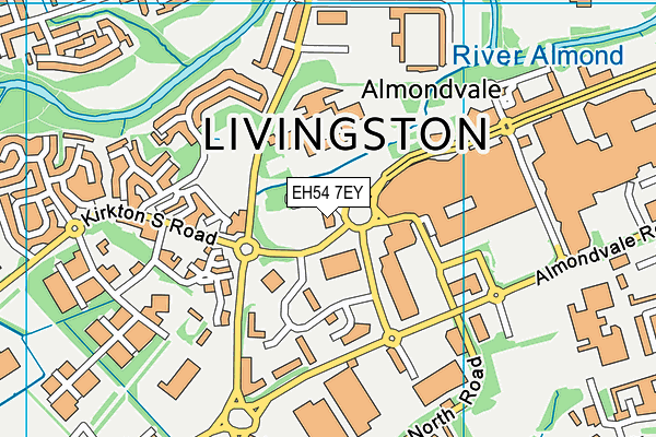 EH54 7EY map - OS VectorMap District (Ordnance Survey)