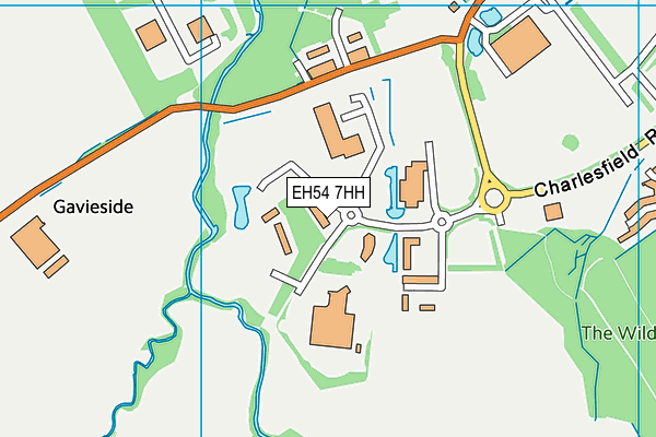 EH54 7HH map - OS VectorMap District (Ordnance Survey)