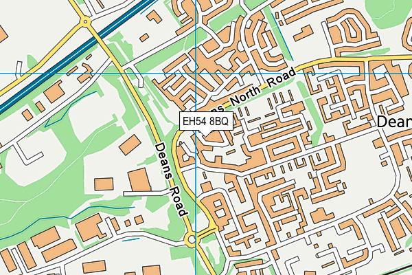 EH54 8BQ map - OS VectorMap District (Ordnance Survey)