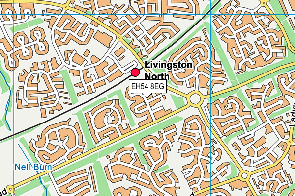 EH54 8EG map - OS VectorMap District (Ordnance Survey)