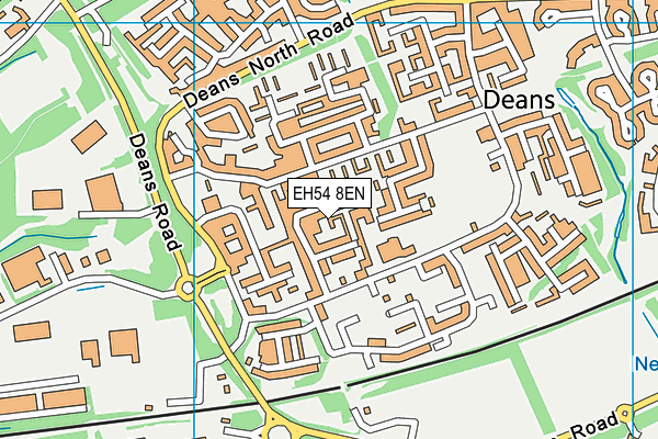 EH54 8EN map - OS VectorMap District (Ordnance Survey)