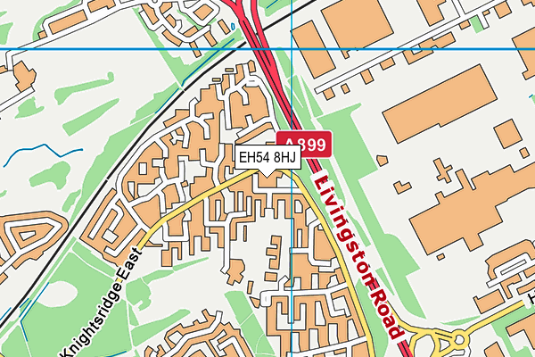 EH54 8HJ map - OS VectorMap District (Ordnance Survey)
