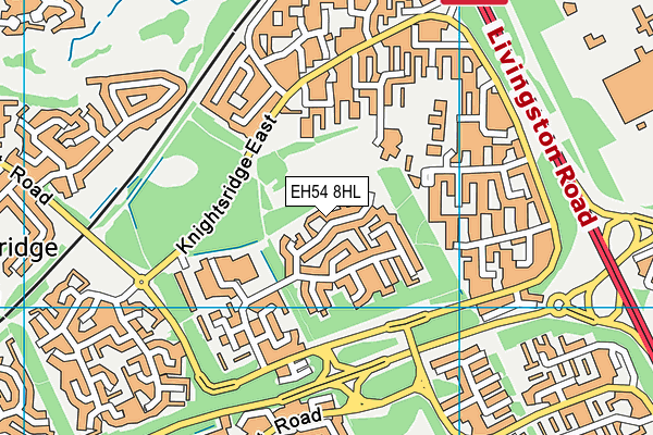 EH54 8HL map - OS VectorMap District (Ordnance Survey)