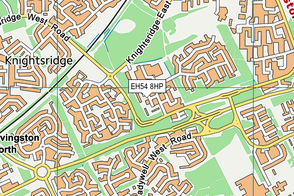 EH54 8HP map - OS VectorMap District (Ordnance Survey)